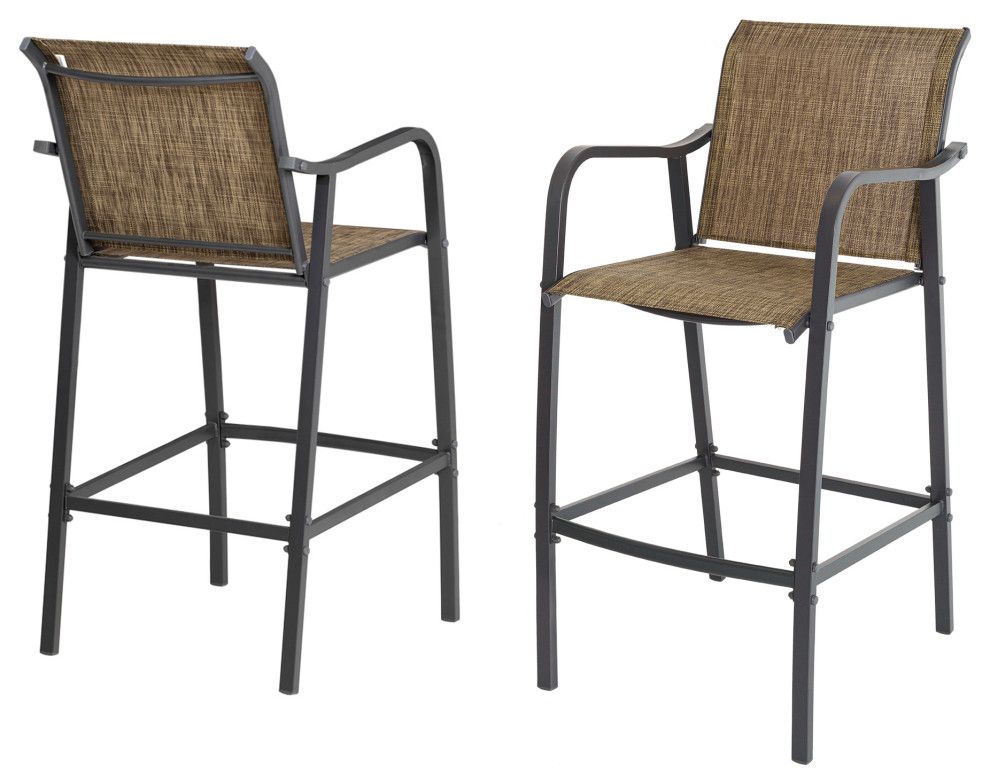 Set Of 2 Outdoor Bar Stoolst Patio Bar Chair,Patio Furniture Set ... with Set Of 2 Outdoor Bar Stoolst Patio Bar Chair,Patio Furniture Set, Earth