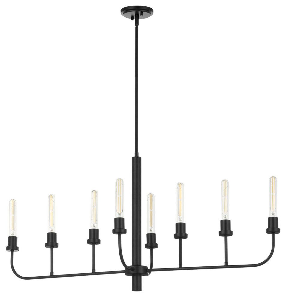 Sheridan Soft Contemporary Chandelier, Matte Black - Transitional ... with regard to Creating Ambiance The Role of the Odeon Chandelier in Your Home