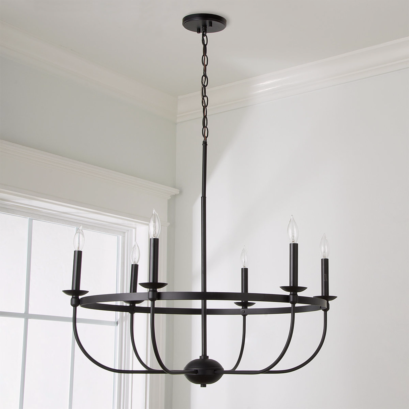 Simply Blake Basket Chandelier - 6 Light | Black Iron Chandelier, Iron ... pertaining to Illuminating Your Outdoors A Deep Dive into the Swansea 4-Light Chandelier