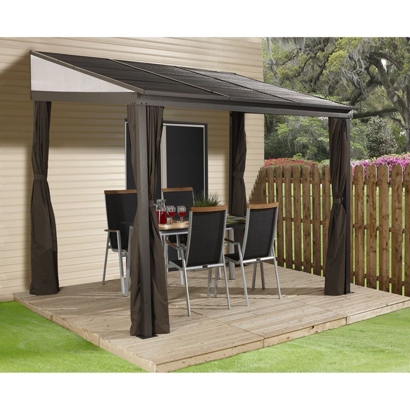 Sojag Portland 12 Ft. W X 10 Ft. D Aluminum Patio Gazebo | Wayfair regarding Building Your Dream Outdoor Oasis Step by Step Guide to Gazebo Installation