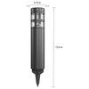 Solar Path Bollard Lights, Set Of 8- 15.4&quot; Stake Lighting By Pure ... inside Solar Path Bollard Lights, Set Of 8- 15.4&quot; Stake Lighting By Pure Garden, Black