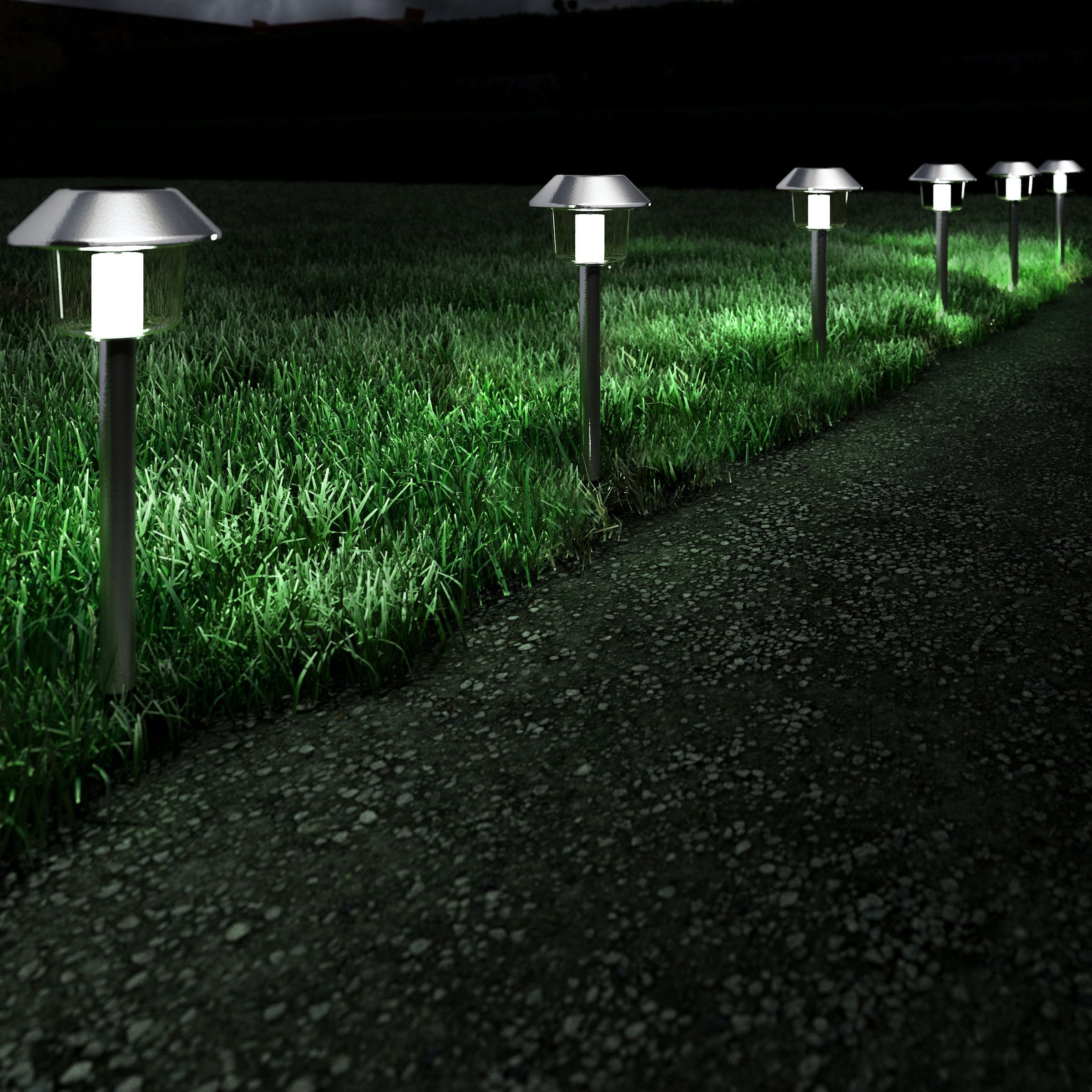 Solar Pathway Lights- 17? Stainless Steel Outdoor Stake Lighting For ... for Solar Pathway Lights Beyond the Basics Understanding Features and Benefits