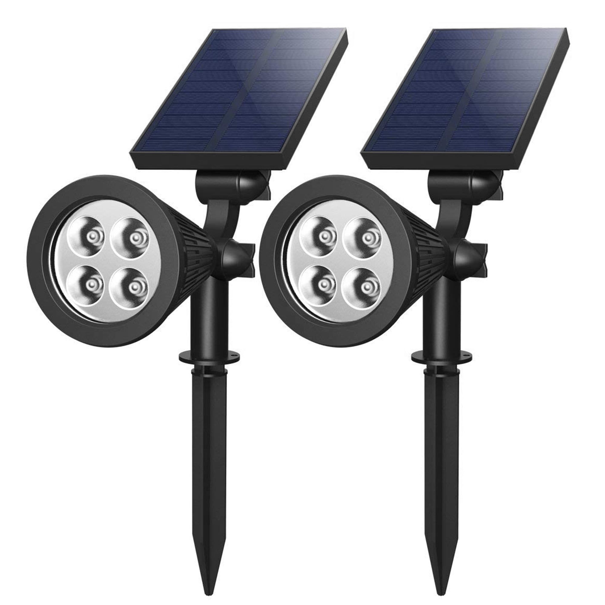 Solarek 1Pack/2Pcs Solar Spotlight Outdoor Dusk To Dawn Light Wall Path ... intended for Solar Power Dusk To Dawn Black Aluminum Outdoor Led Ai-Smart Sensing Light, Ee812W-Ai8