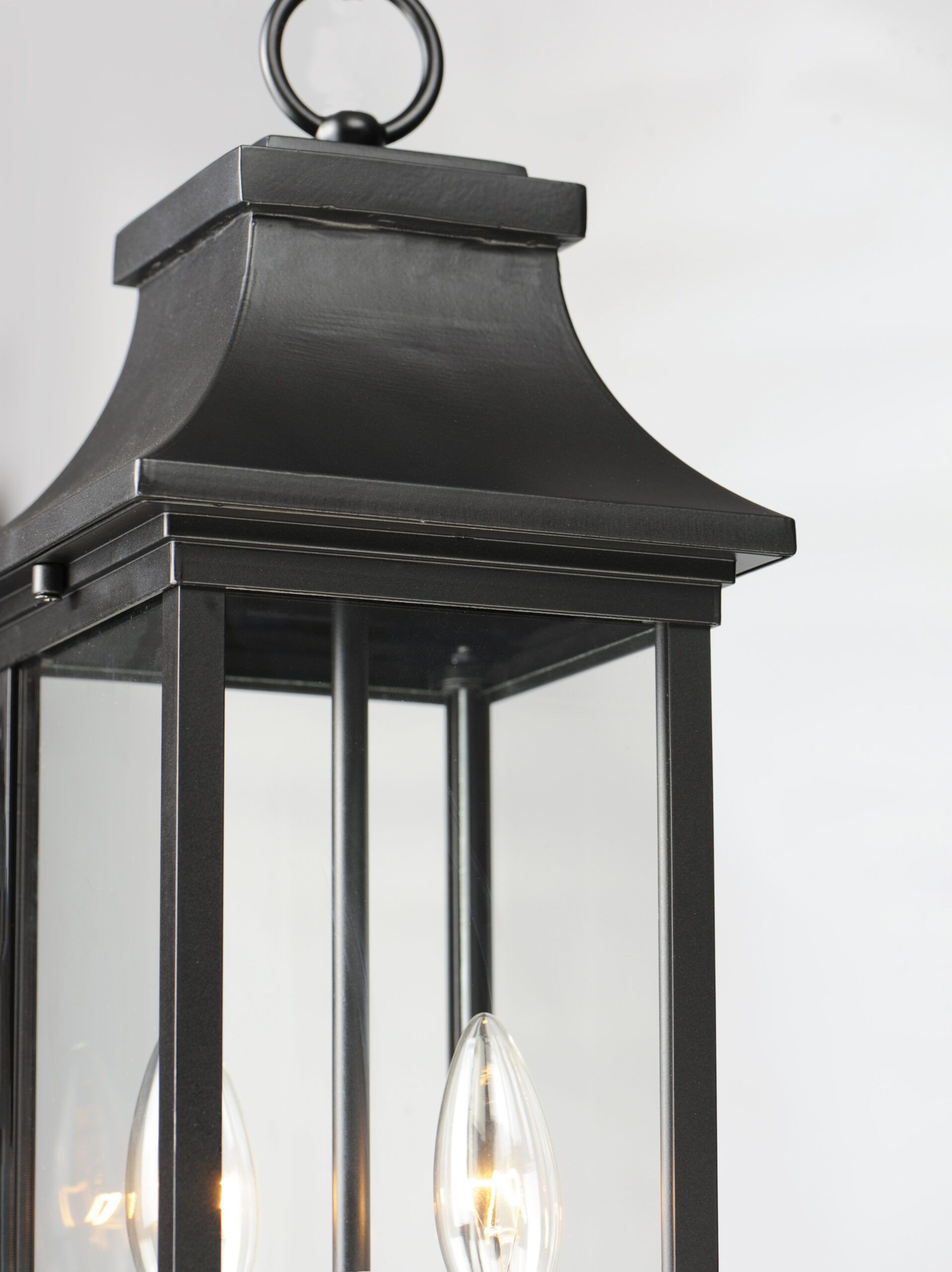 Studio M Lighting for Vicksburg 2-Light 6.75" Wide Black Outdoor Hanging Lantern