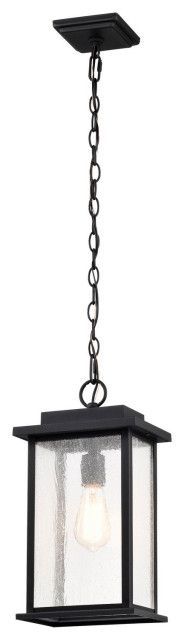 Sullivan 1-Light Outdoor Hanging Lantern, Matte Black - Transitional ... intended for Parrish 1-Light Outdoor Hanging Lantern, Matte Black