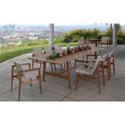 Summer Classics Coast Natural Teak Wood Sling Canvas Seat Outdoor Arm Chair within Choosing the Right Canvas for Your Coastal Teak Dining Bench Considerations and Comparisons