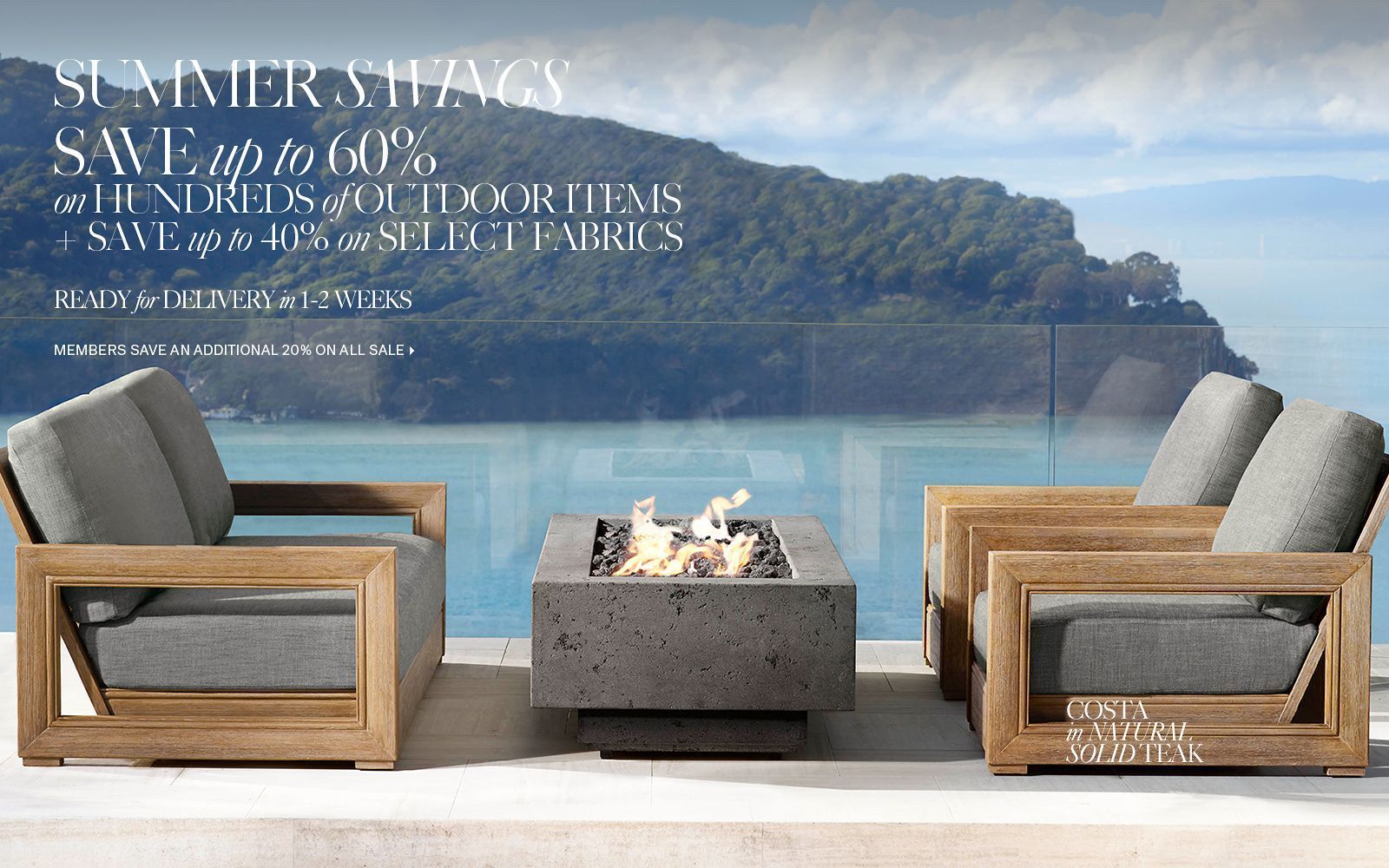 Summer Savings. Save Up To 60% On Hundreds Of Items. Shop The Costa ... in The Art of Arranging Costa Outdoor Benches Creating Inviting Outdoor Areas