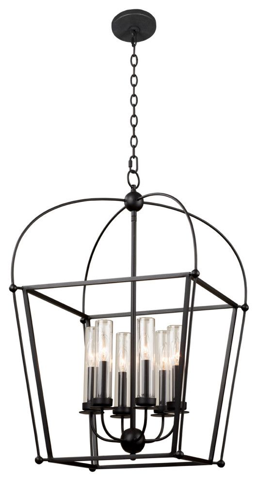 Sutter 27X30" 6-Light Farmhouse Chic Outdoor Pendants By Kalco ... pertaining to Somers 16X32" 6-Light Farmhouse Large Pendants By Kalco