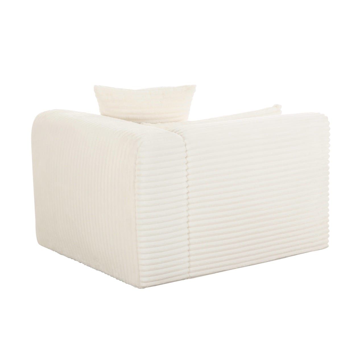 Tarra Fluffy Oversized Cream Corduroy Modular Raf Corner Chair At Futonland for Tarra Fluffy Oversized Corduroy Modular Sectional, Cream, Raf