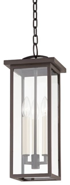 Textured Bronze Three Light Outdoor Pendant From The Eden Collection, 7 ... inside Renford 8" Wide 3-Light Outdoor Pendant, Architectural Bronze