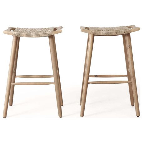 The 15 Best Outdoor Bar Stools | Houzz throughout Resaca Outdoor Wicker Barstools, Set Of 2, Light Multi-Brown And Teak