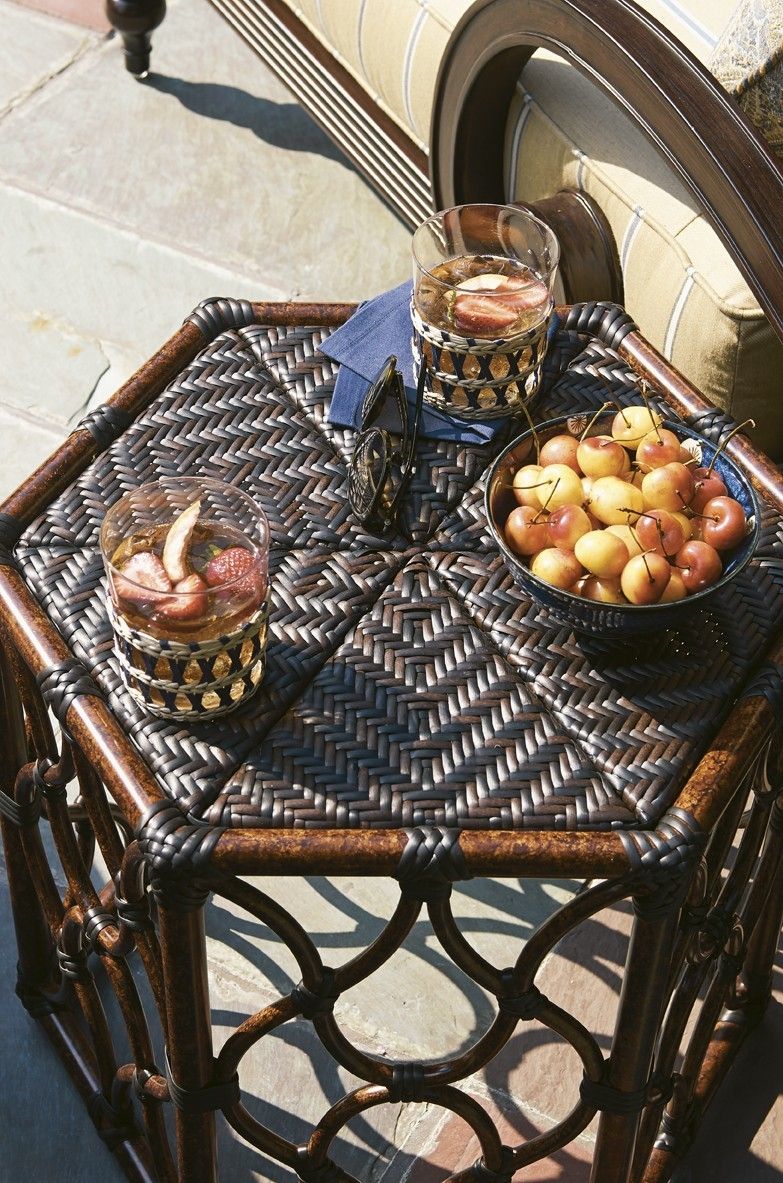 Tommy Bahama Black Sands Cocktail Table - Elegant Outdoor Luxury with regard to Black Sands Bunching Cocktail Table