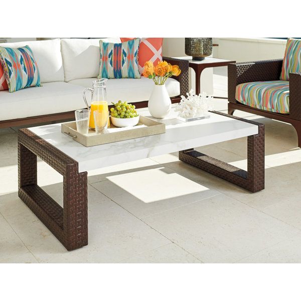 Tommy Bahama Outdoor Abaco Square Cocktail Table | Wayfair regarding Abaco Square Cocktail Table