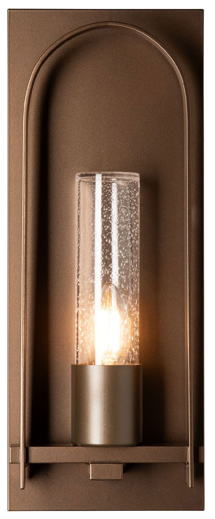 Triomphe Outdoor Wall Light By Hubbardton Forge | 302030-1007 | Hub1310990 intended for Triomphe Outdoor Lantern, Coastal Black, Opal Glass