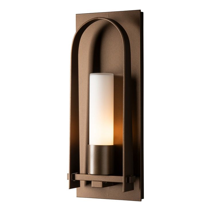 Triomphe Outdoor Wall Sconce"6.30" W X 16.00" H" / Coastal Bronze, With ... with Triomphe Outdoor Lantern, Coastal Black, Opal Glass