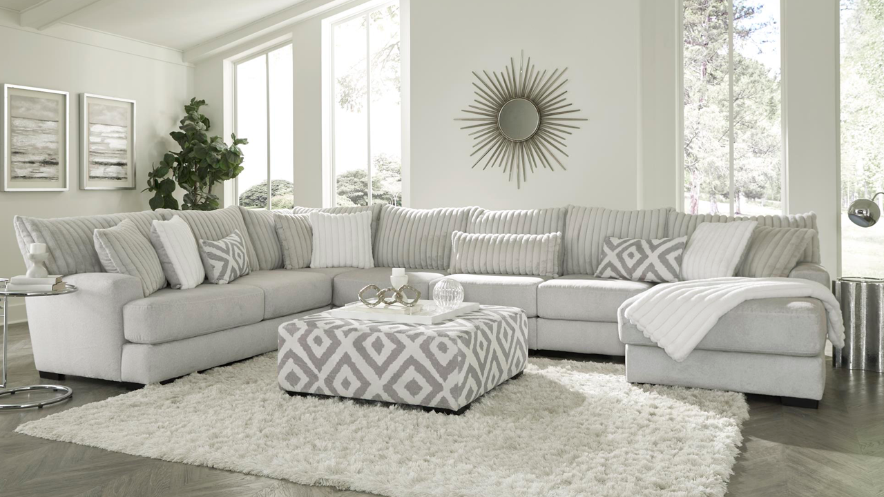Light Grey Modular Sectionals Maximizing Space and Style in Your Living Room