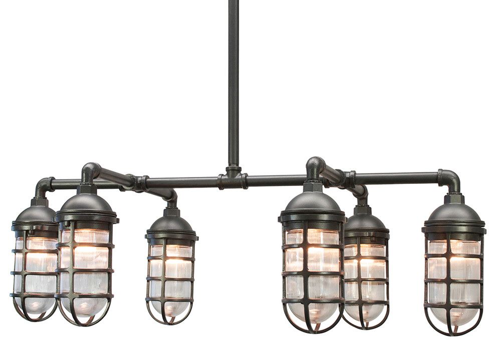 Vapor Jar Chandelier, Gun Metal - Beach Style - Outdoor Hanging Lights ... within The Art of Vapor Jar Gun Metal Design Principles and Techniques