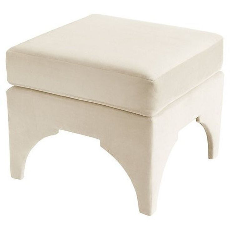 Velvet Ottoman Linen Ottoman Custom Upholstery Fabric Included Self ... pertaining to From Craftsmanship to Comfort A Deep Dive into the Dana Rope Ottoman