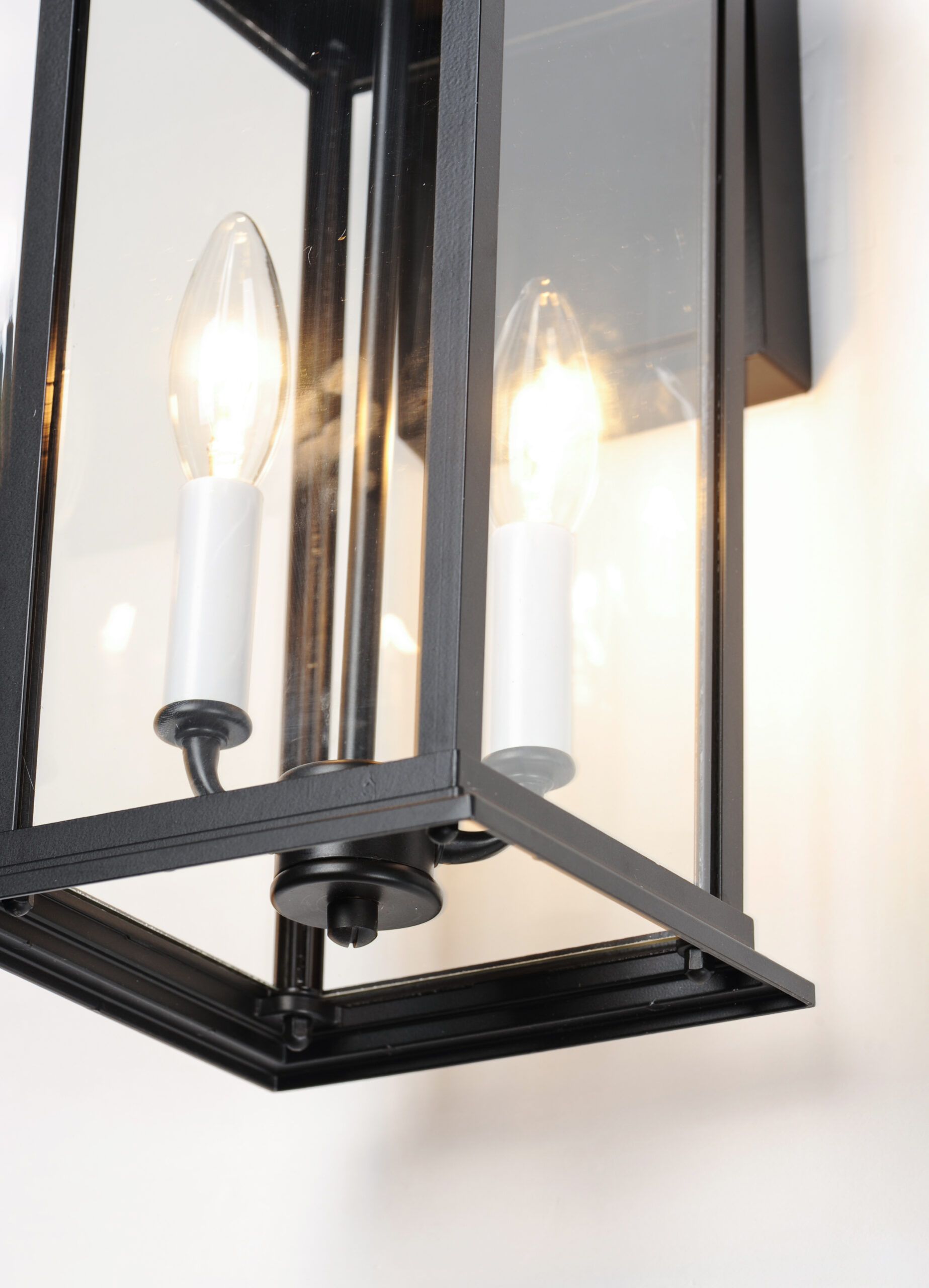Vicksburg 2-Light Medium Outdoor Wall Sconce within Vicksburg 2-Light 6.75" Wide Black Outdoor Hanging Lantern