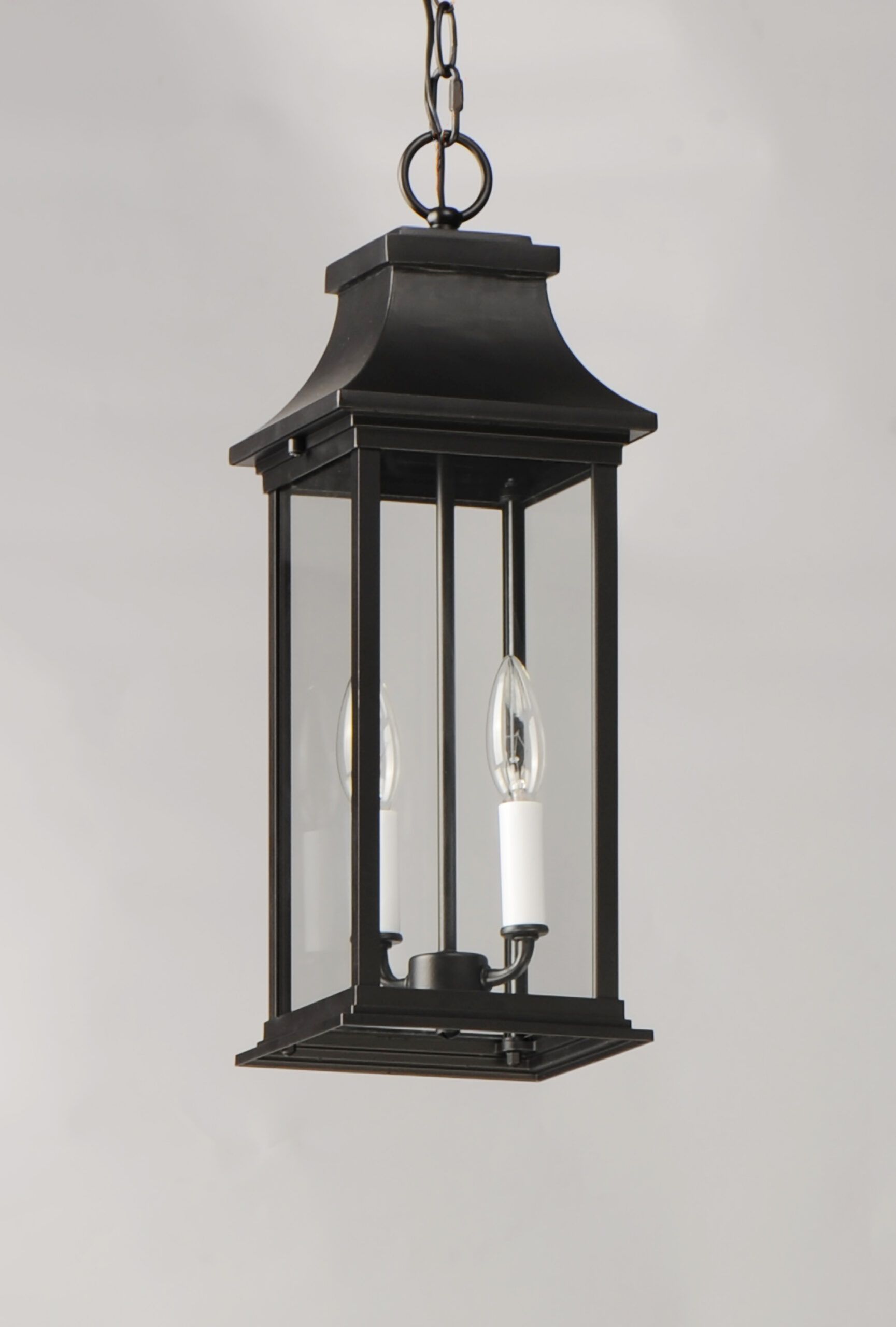 Vicksburg 2-Light Outdoor Hanging Lantern throughout Vicksburg 2-Light 6.75" Wide Black Outdoor Hanging Lantern