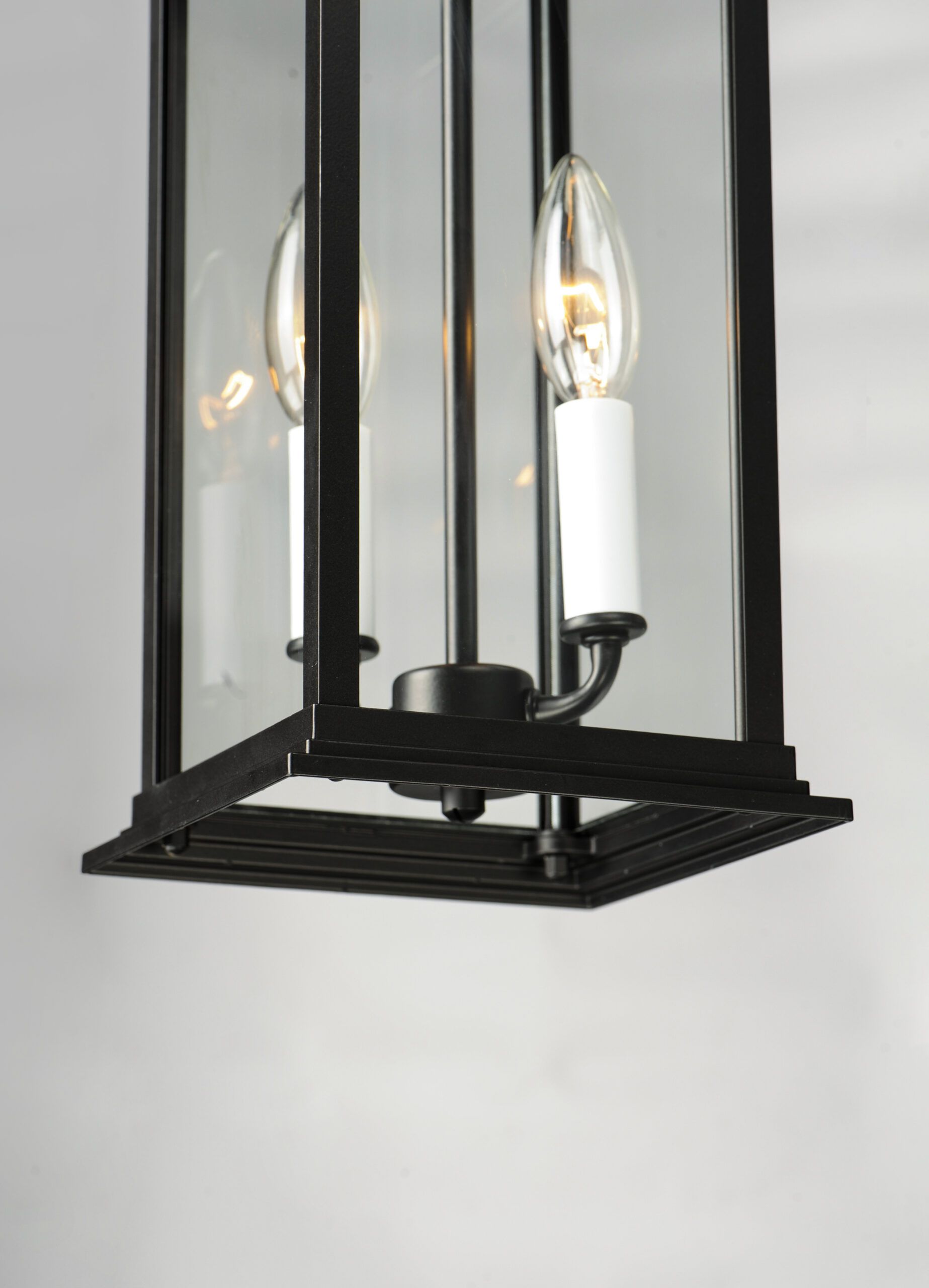 Vicksburg 2-Light Outdoor Hanging Lantern throughout Vicksburg 2-Light 6.75" Wide Black Outdoor Hanging Lantern