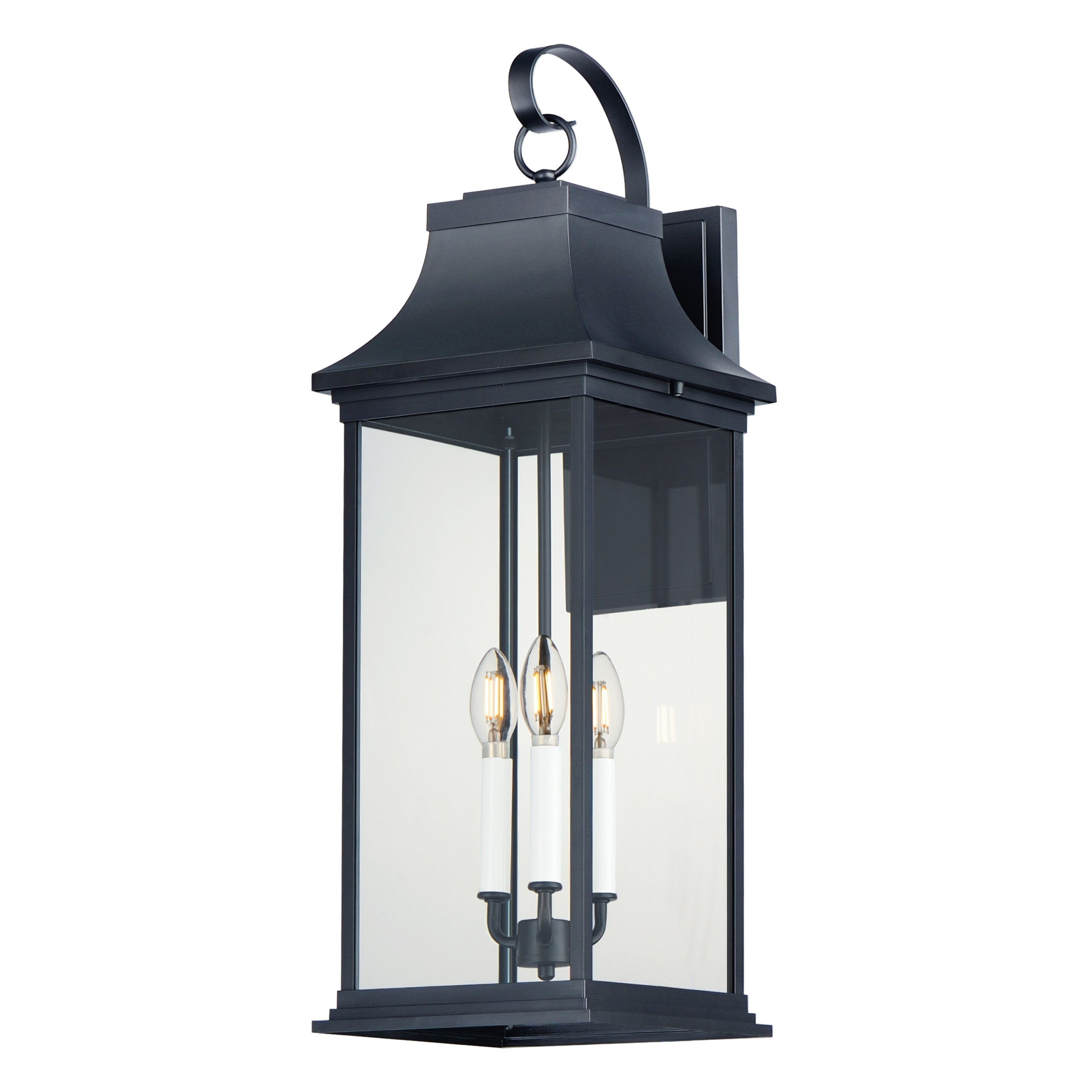 Vicksburg 3-Light Outdoor Wall Sconce intended for Vicksburg 2-Light 6.75" Wide Black Outdoor Hanging Lantern