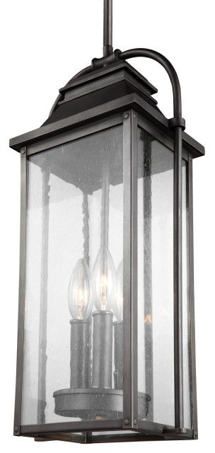 Wellsworth Three Light Pendant In Antique Bronze - Transitional ... intended for The Aesthetics of Outdoor Lighting How the Renford Pendant Enhances Your Home