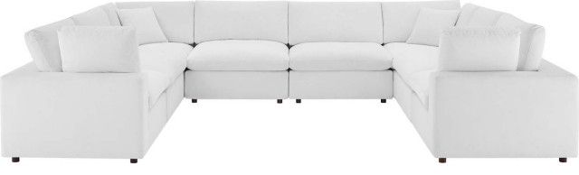 Wheatland Down Filled Overstuffed 8 Piece Sectional Sofa - Transitional ... pertaining to Beyond Comfort Exploring the Features of the Overstuffed 4 Piece Sectional