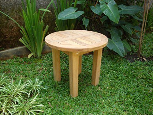 Windsor's Genuine Grade A Teak Hyannis Port 20&quot; Round X 18&quot; H Side ... inside Caring for Your Hyannis Cocktail Table Preserving Beauty and Longevity