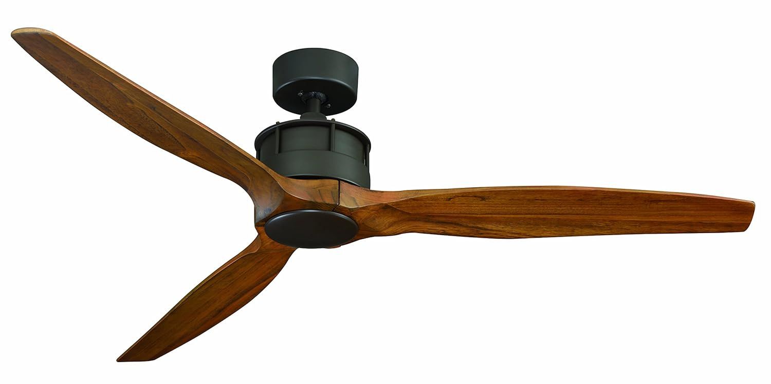 Wood 3 Blade Ceiling Fan | Shelly Lighting pertaining to The Practical Advantages of a 3-Blade Design in Ceiling Fans