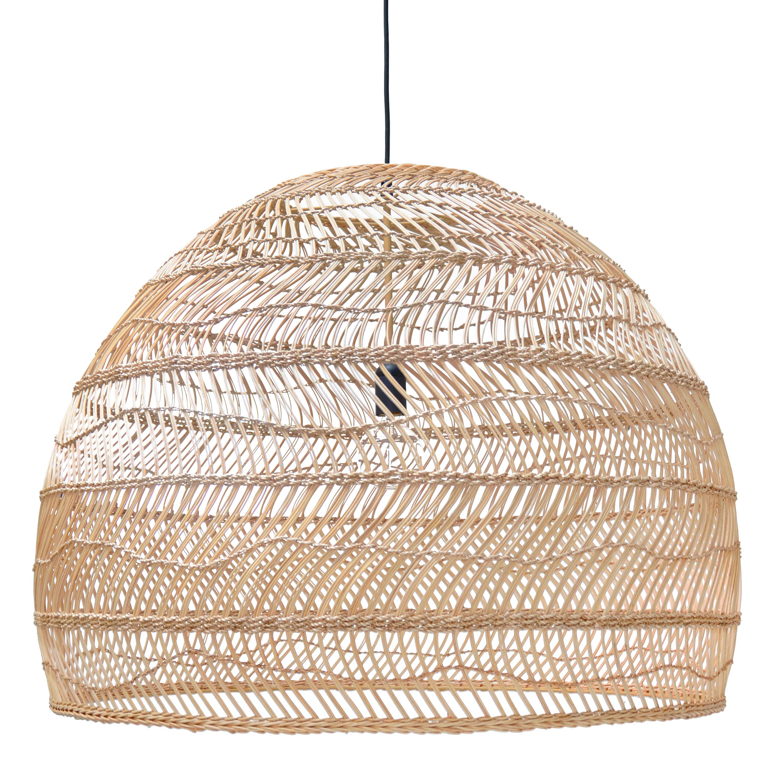 Woven Wicker Ceiling Pendant Light - Black | Love Frankie pertaining to Rue 3-Light Outdoor Pendant, Natural Black With Silken Black Wicker