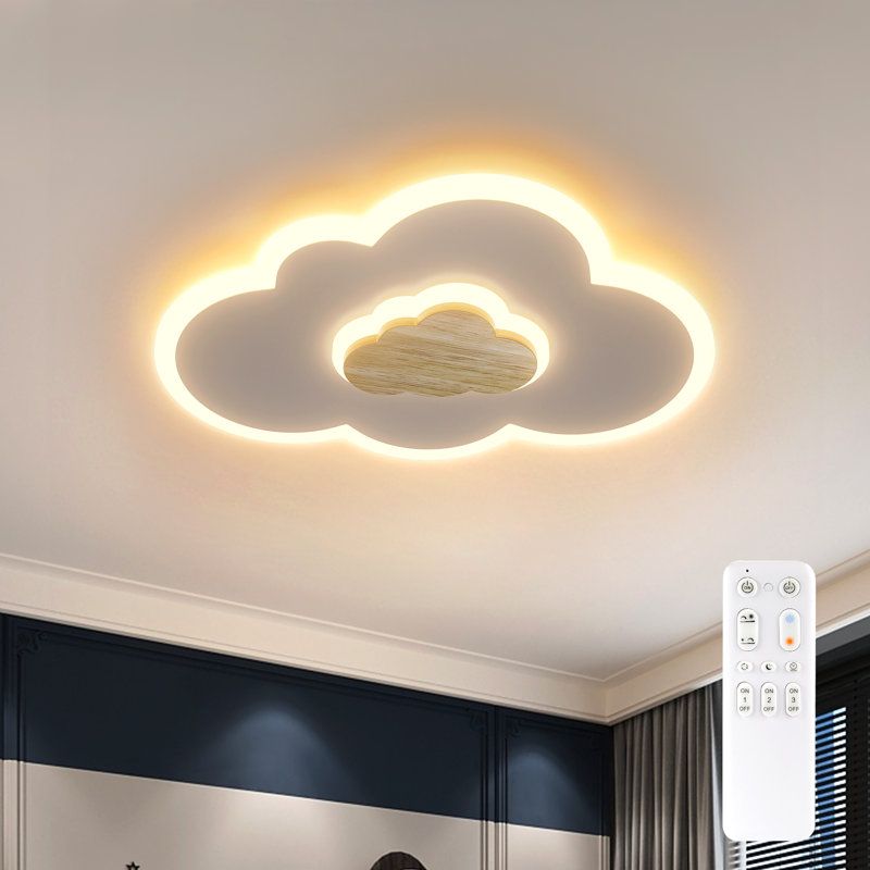 Wrought Studio™ Deontee 15.7&quot; Acrylic Led Flush Mount Ceiling Light ... regarding Creating Ambiance How Deontee Acrylic LED Flush Mounts Enhance Any Room