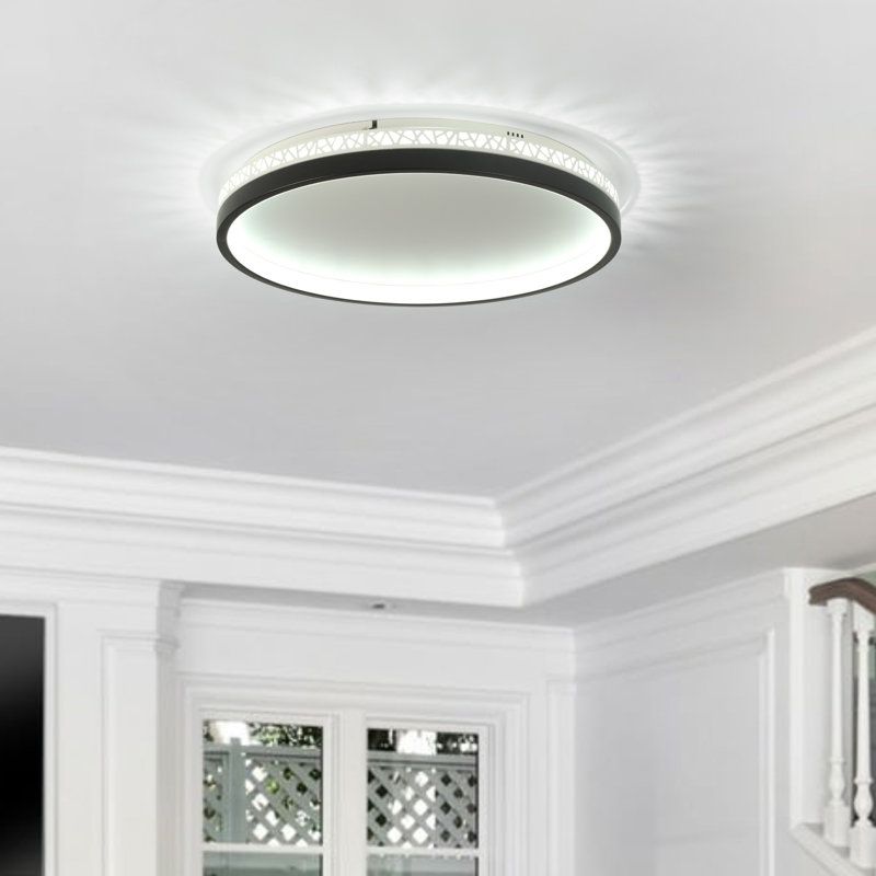 Wrought Studio™ Deontee 15.7&quot; Acrylic Led Flush Mount Ceiling Light ... with Creating Ambiance How Deontee Acrylic LED Flush Mounts Enhance Any Room