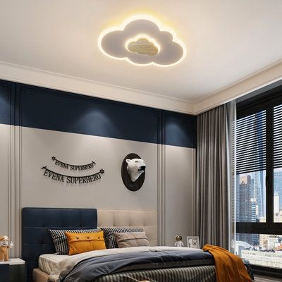 Wrought Studio Deontee 15.7&quot; Led Flush Mount With Remote Control ... in Creating Ambiance How Deontee Acrylic LED Flush Mounts Enhance Any Room