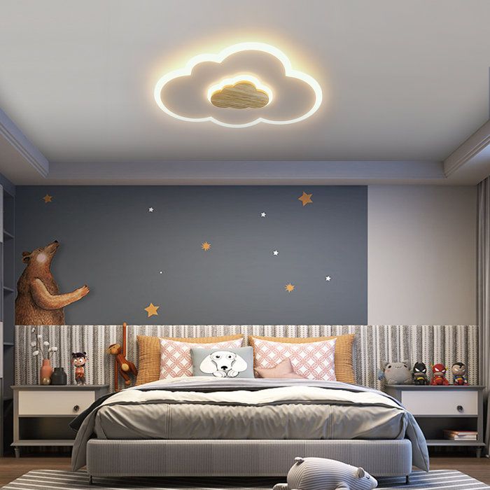 Wrought Studio Deontee 15.7&quot; Led Flush Mount With Remote Control ... with Creating Ambiance How Deontee Acrylic LED Flush Mounts Enhance Any Room