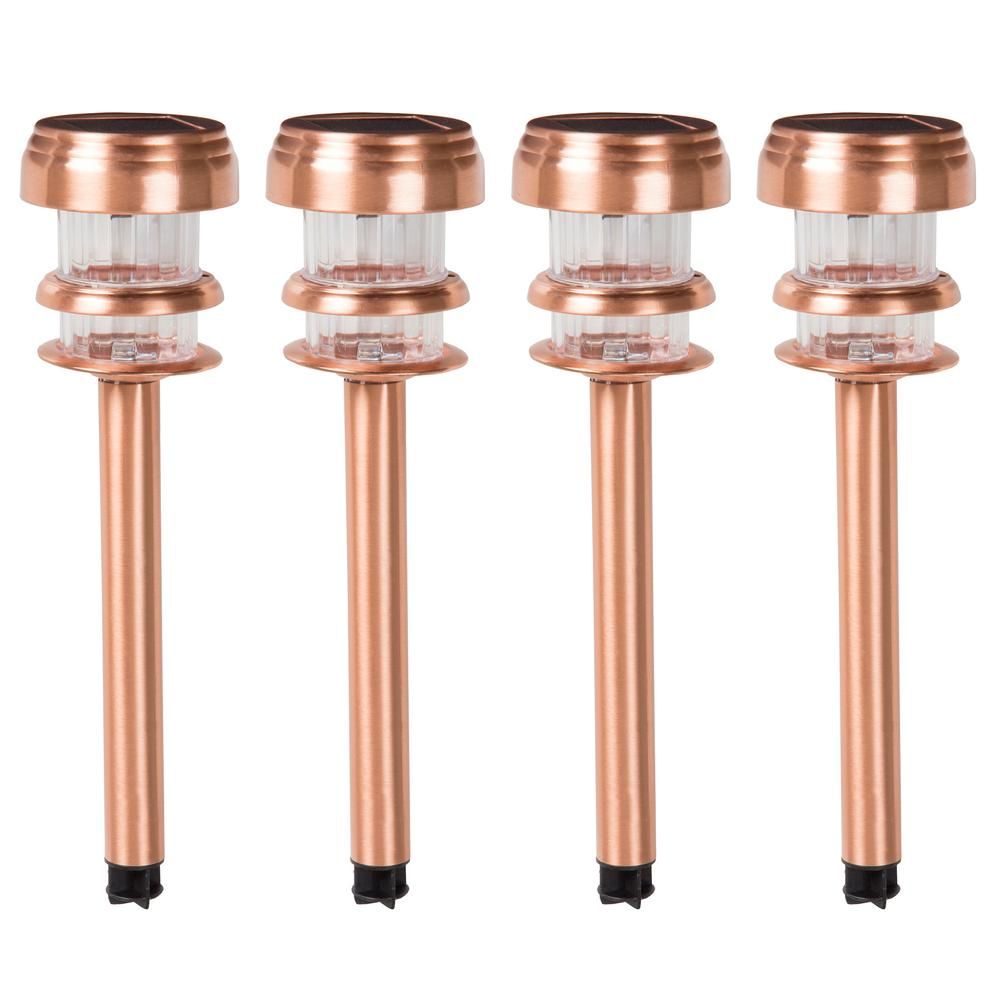 Yard, Garden & Outdoor Living Items Set Of 8 Solar Pathway Led Lights ... within Solar Path Lights- 12.2" Stake Lighting Set Of 12 By Pure Garden, Bronze