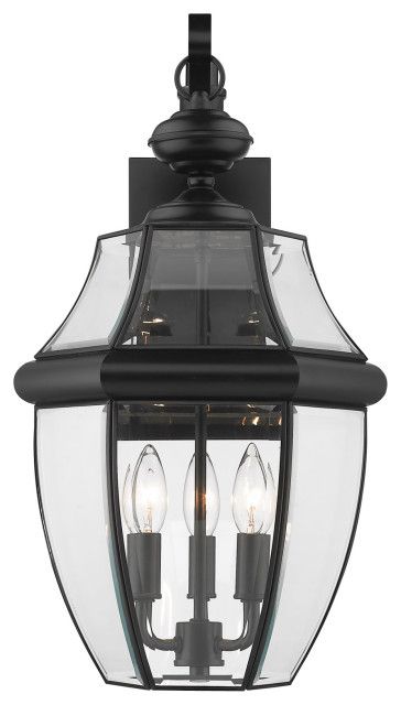 Z-Lite 580B Westover 3 Light 22" Tall Outdoor Wall Sconce - Traditional ... with Westover 3 Light Outdoor Pendant Or Chandeller, Charcoal