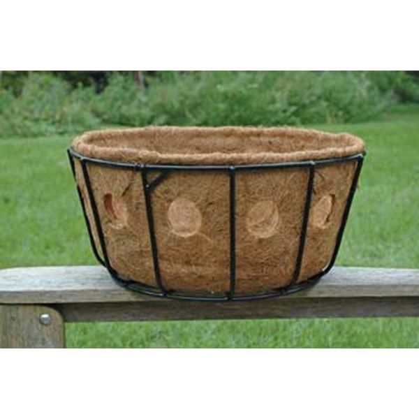 Zgbs14 Pamela Crawford 14" Single Row Side Planting Hanging Basket ... inside 9" Disk With Gripping Clips For Use With Pamela Crawford Baskets