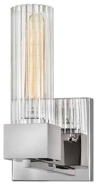 1 Light Bathroom Vanity In Mid-Century Modern Style - 5 Inches Wide By ... pertaining to Beyond Aesthetics Functional Insights for 1 Light Bathroom Lighting