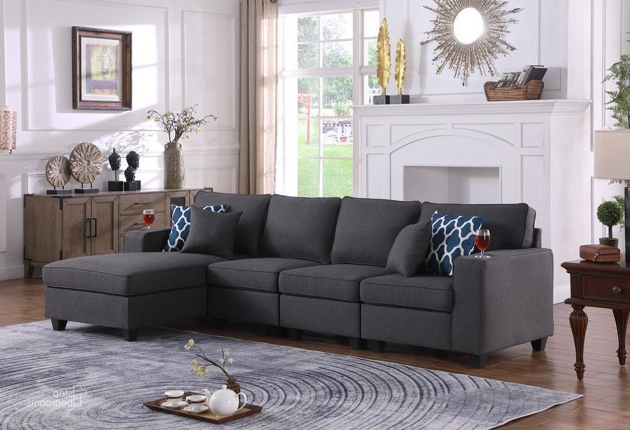 10 Best Collection Of Dark Gray Sectional Sofas pertaining to