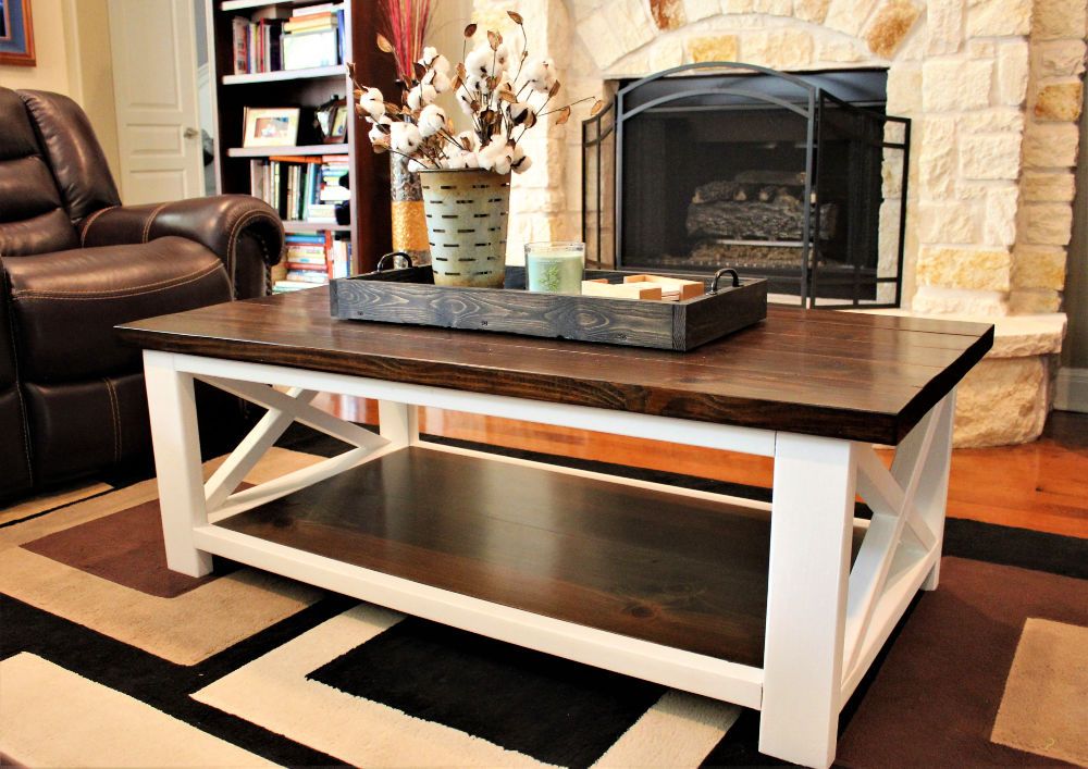 20 Easy Diy Farmhouse Coffee Table Plans You Can Build throughout X-Sides and Storage Exploring the Clever Design of Farmhouse Coffee Table Sets