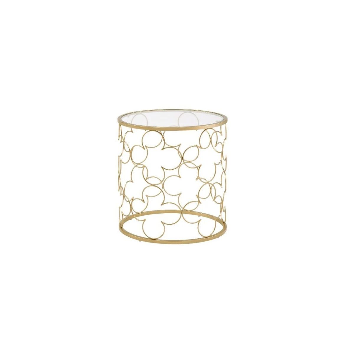 20" Gold And Clear Glass Round Nested Coffee Tables - House Tipster pertaining to Unveiling the Allure of 35" Gold Glass Round Nested Coffee Tables A Comprehensive Guide