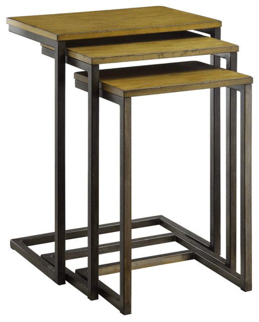 24" Gold Glass Rectangular End Table - Industrial - Coffee Table Sets ... with regard to 24" Gold Glass Rectangular End Table