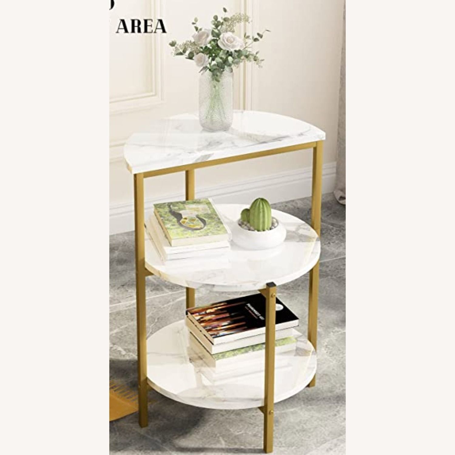 3 Piece Faux Marble Coffee Table Set - Aptdeco in