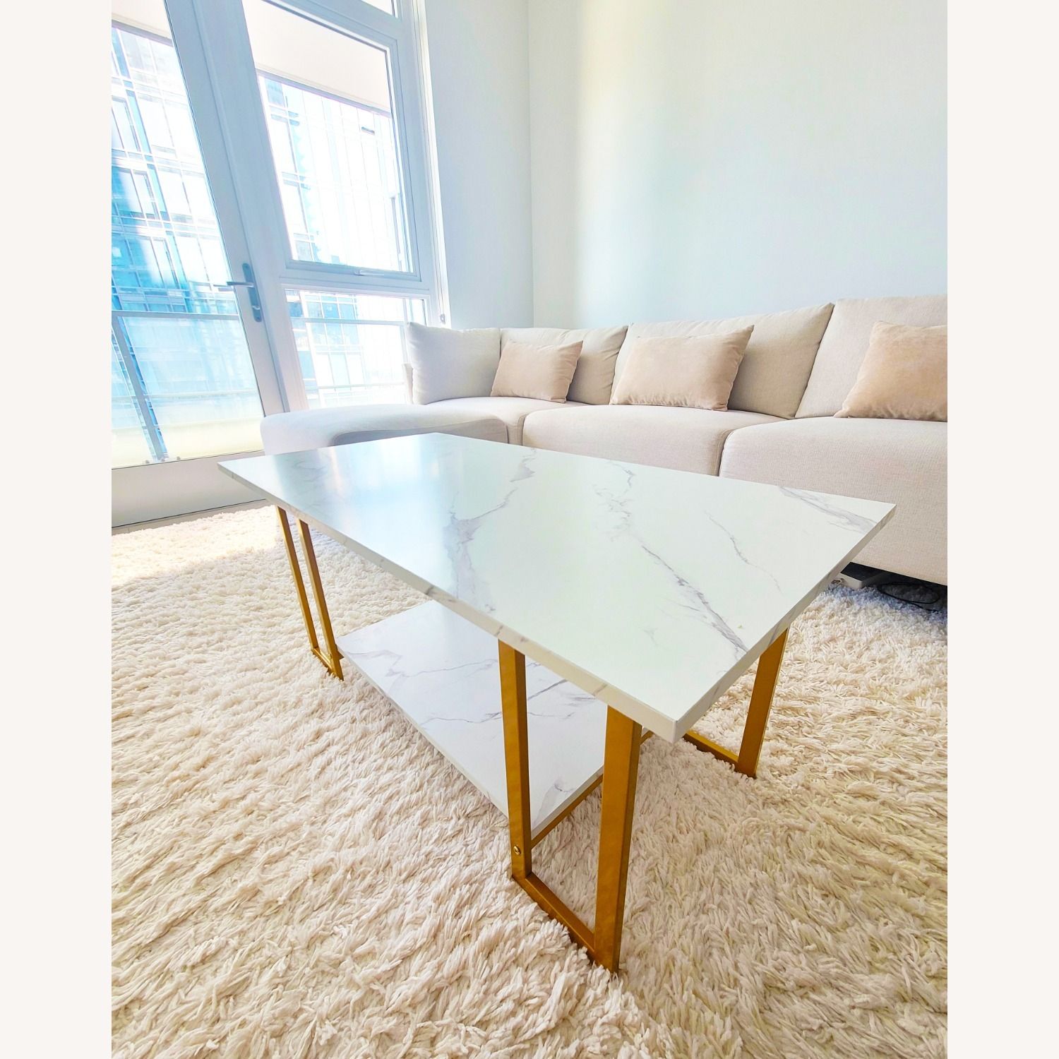 Unveiling the Elegance Exploring the Tandi 3-Piece Faux Marble Table Set