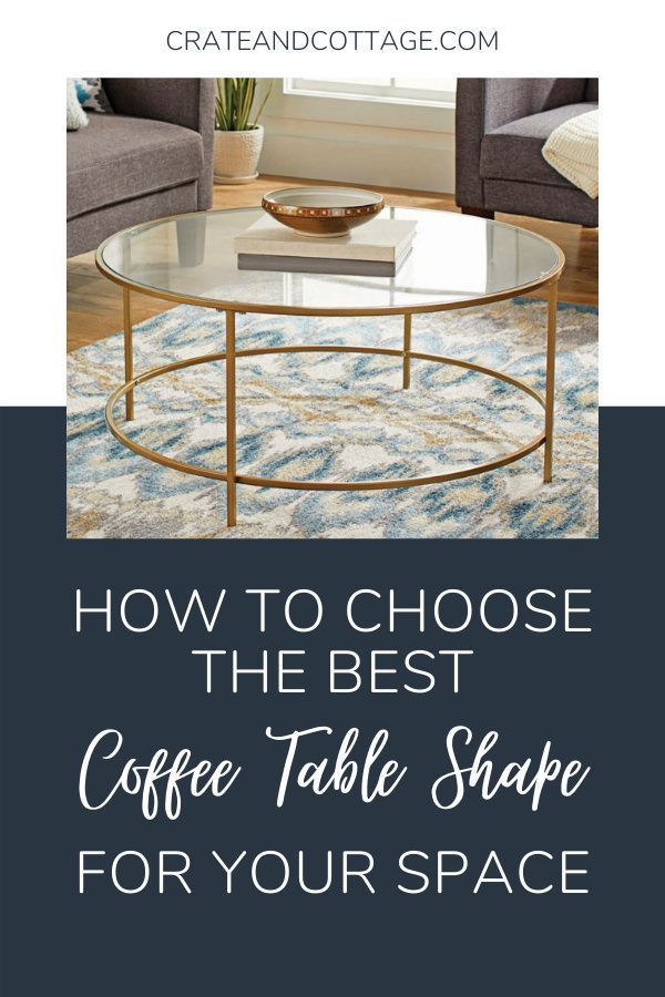 A Coffee Table With The Words How To Choose The Best Coffee Table Shape ... intended for