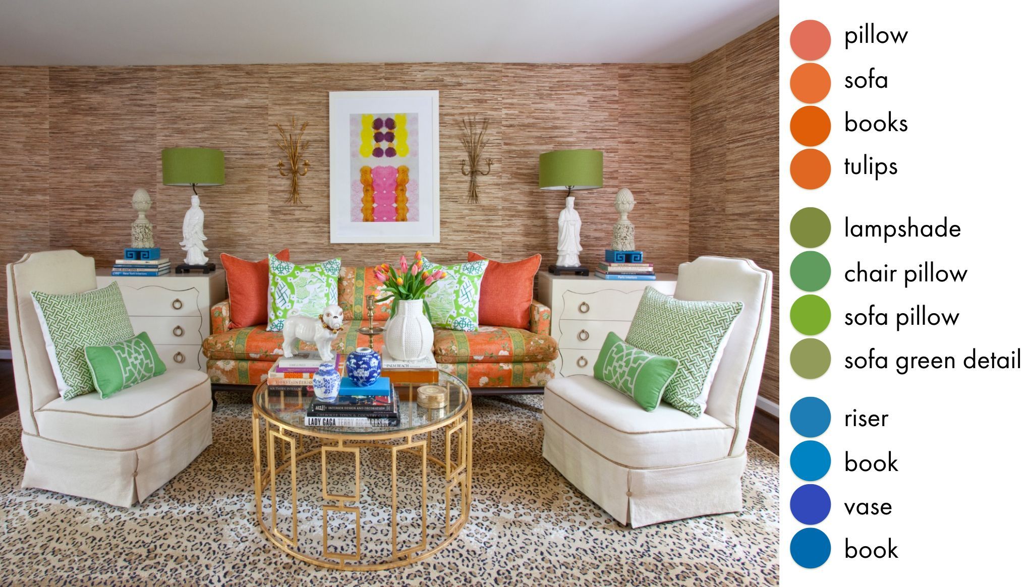 A Vibrant Living Room By Parker Kennedy Living | Hanover Avenue ... with regard to