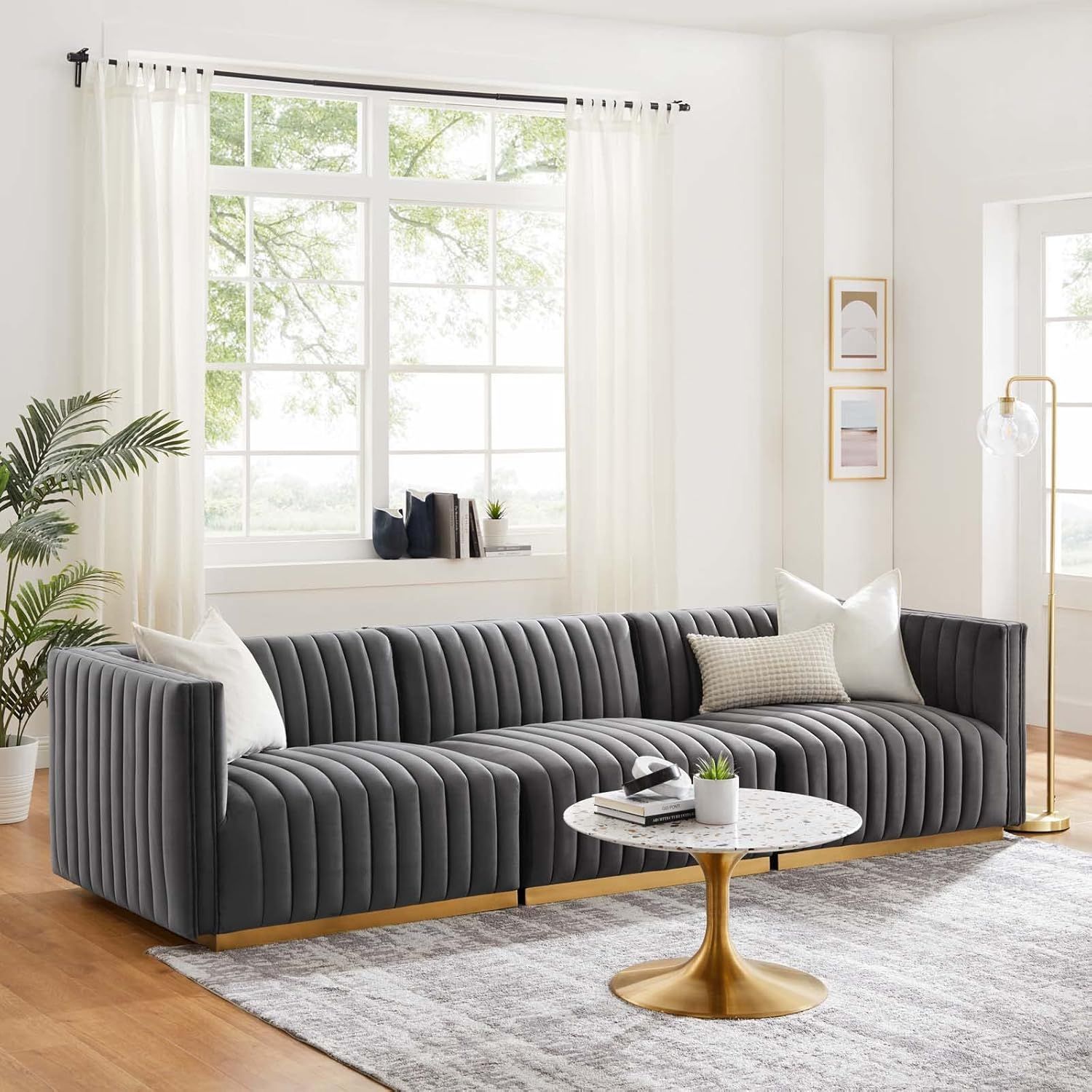 Amazon.com: Modway Conjure Channel Tufted Performance Velvet, Sofa ... in Decoding the Design Philosophy Behind the Modway Conjure Collection
