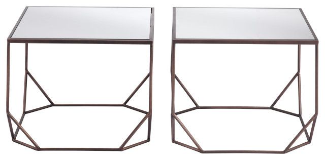 Arzon Coffee Table Set (2-Piece) Bronze - Contemporary - Coffee Table ... intended for Designing with Bronze Mastering the Arzon Coffee Table Set Style