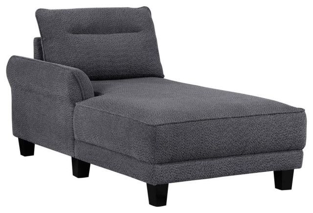 Caspian Upholstered Curved Arms Sectional Sofa Grey - Contemporary ... intended for The Caspian Sectional Sofa Grey A Buyer's Informed Decision